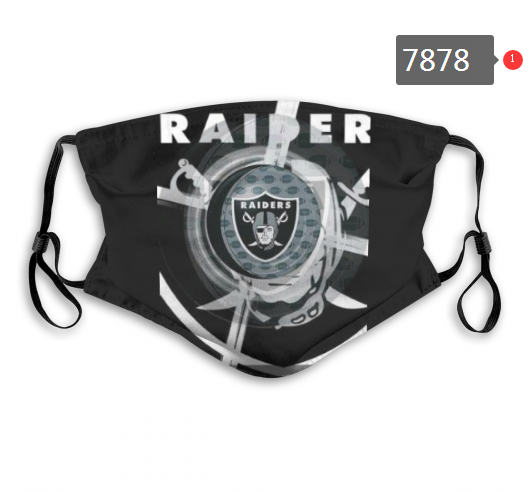 NFL 2020 Oakland Raiders  #7 Dust mask with filter->nfl dust mask->Sports Accessory